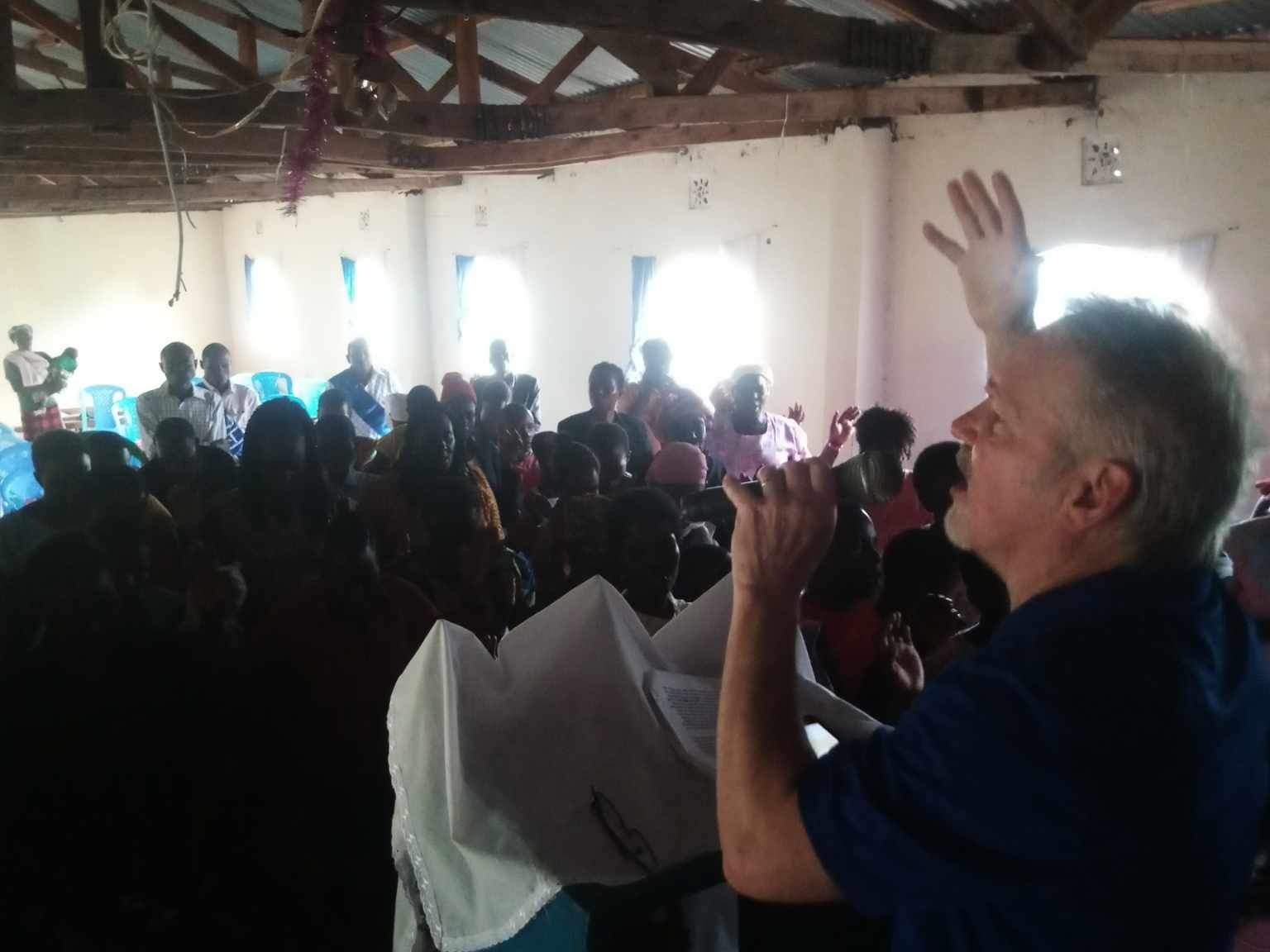 Steve Preaching in Bukembe 2 - copy